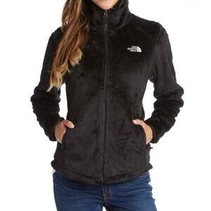 The North Face Osito Fleece Jacket Black Women’s Medium Soft Plush Full Zip Cozy